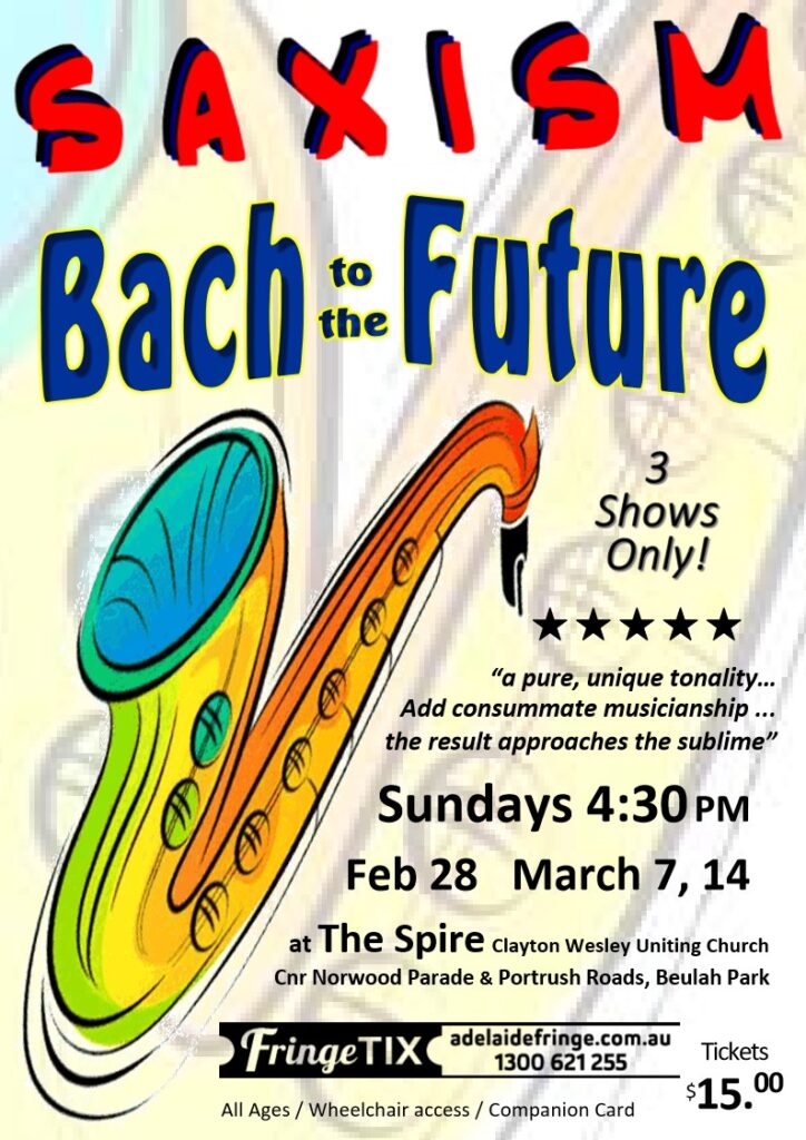 Saxism Fringe Poster 2021